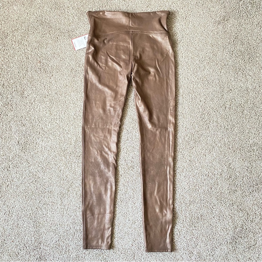 SPANX Shimmering Tan Leggings New Sz.M - Picture 3 of 6